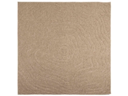 Alfombras De Área Moiré Agira Natural 240 X 240 Cm Poliéster
