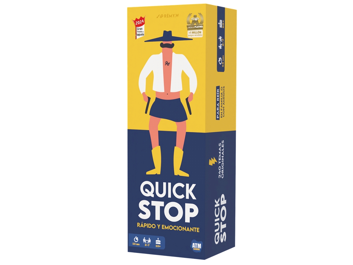 Asmodee - Juego De Mesa Quick Stop, Para 2-7 Jugadores - Español