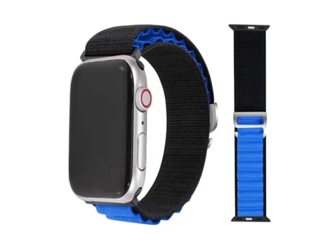 Correa Alpine G-Hook Ajustable Apple Watch Series 5 44Mm Negro y Azul