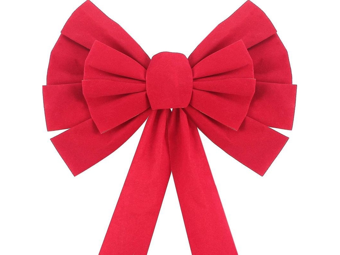 Lazos Grandes De Terciopelo Rojo Para Navidad, 6 Piezas, Para Decorar Árboles Y Coronas.