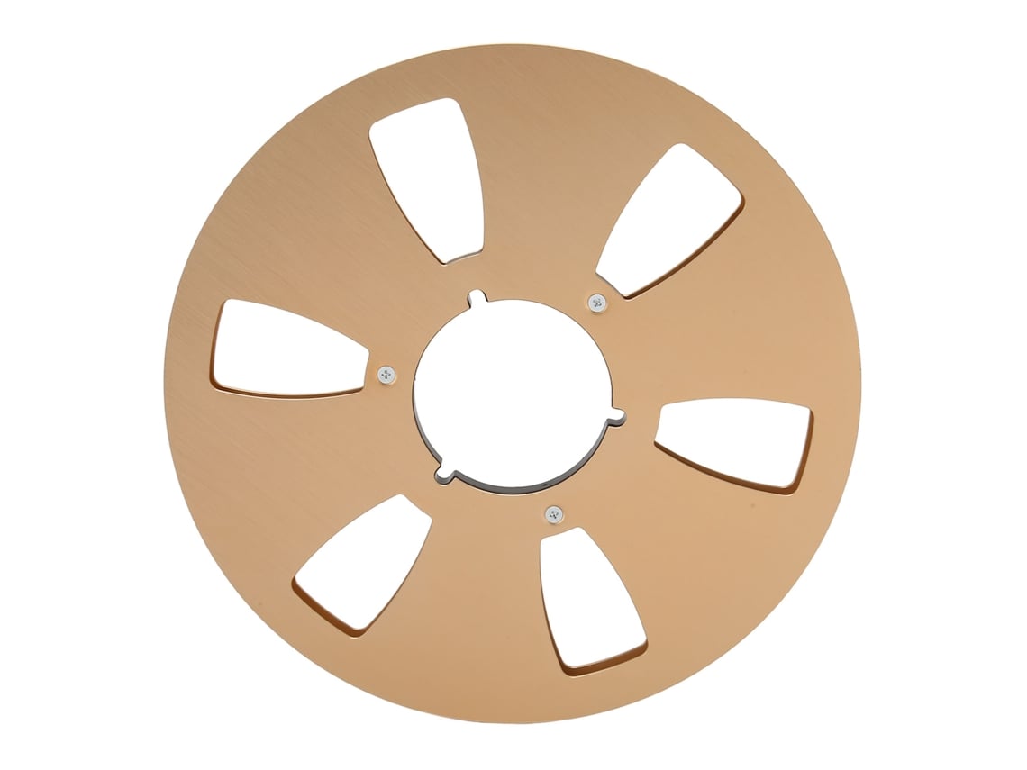 Carrete De Cinta Vacío De 10 Pulgadas Y 1/4 De Pulgada, Aleación De Aluminio, 6 Orificios, Universal Para Grabadoras De Cinta.