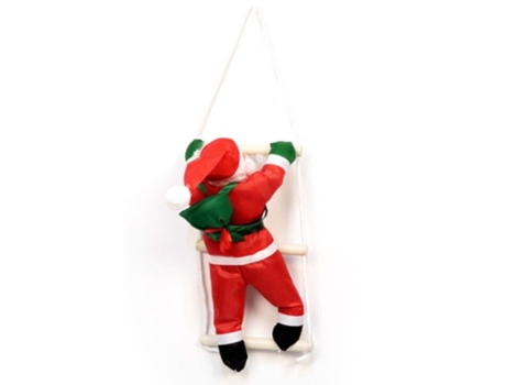 Papá Noel en Escalera Santa Adorno Colgante para Árboles de Navidad Decoración Navidad 35cm Santax1 SELEOK