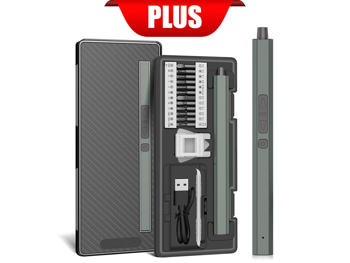 (versión Mejorada) Juego De Destornilladores Eléctricos De Precisión 30 En 1 Con Puntas Magnéticas Phillips Y De Estrella