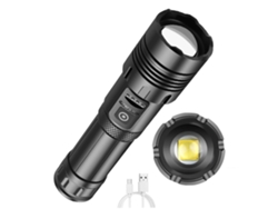 Linterna Linternas de alto lumen Recargable La linterna más potente Negro DIGITALLAB