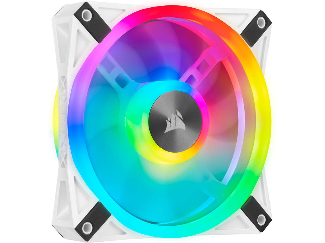 VENTOINHA CORSAIR QL120 120MM RGB P1 WH