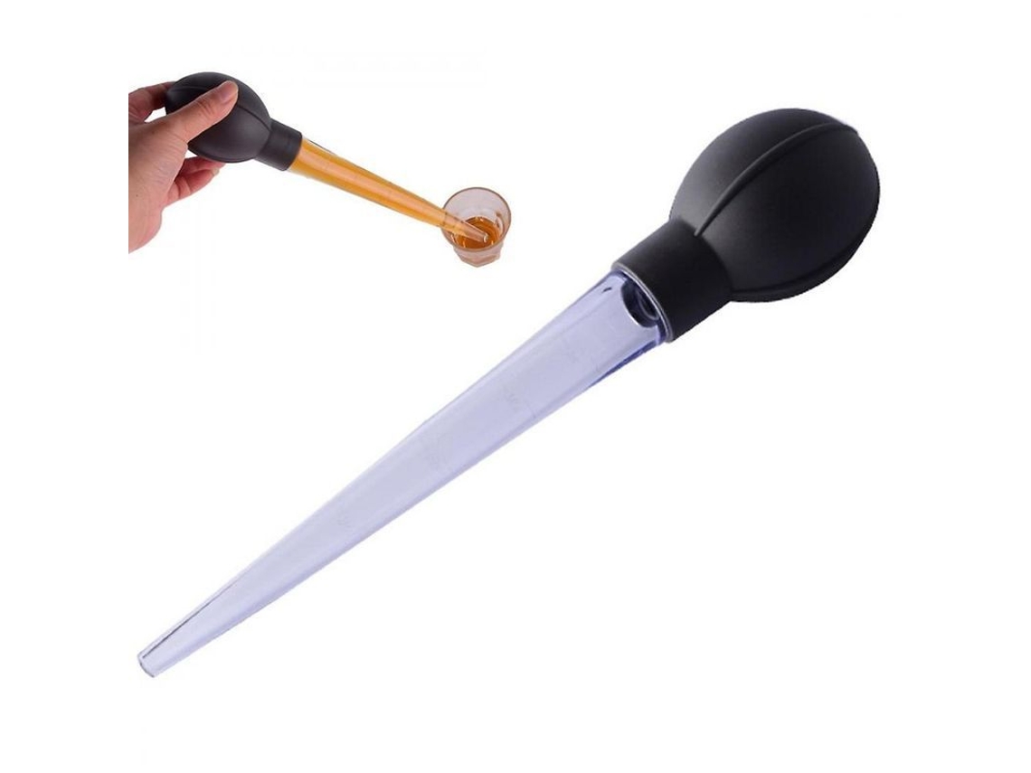 Pipeta medidora de plástico Rebe con escala para cocina y repostería, 28 ml.