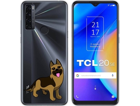 Carcasa TCL 20 SE TUMUNDOSMARTPHONE Dibujos Transparente Perros 03 Multicolor