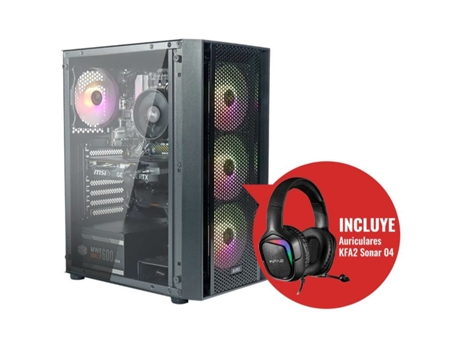 PC de Sobremesa COOLPC PUMA (16 GB RAM - 500 GB SSD - AMD Ryzen 5 - Nvidia Geforce RTX 4060)