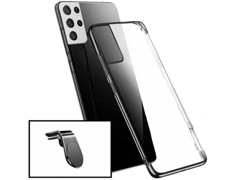 Kit Soporte y Funda Samsung Galaxy S21 Ultra 5G PHONECARE Negro