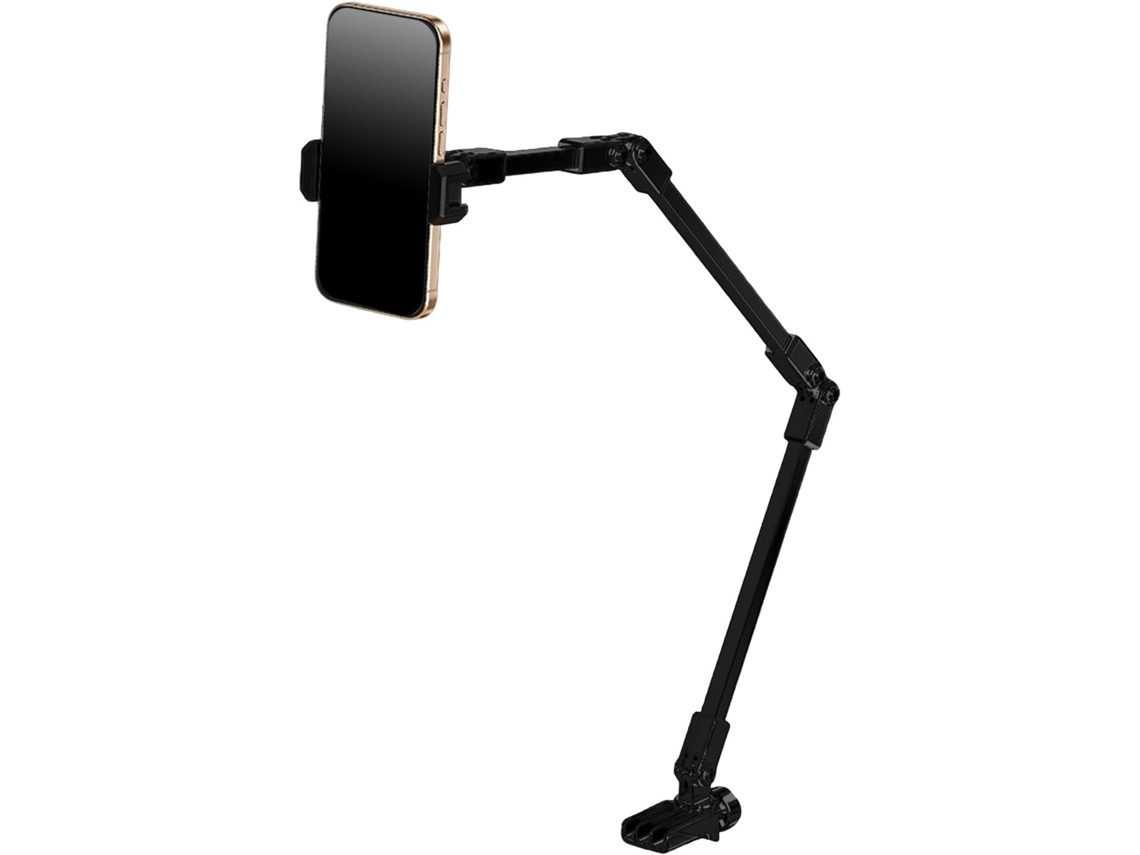 Soporte Metálico Resistente Para Tablet - Ajustable Y Plegable - Acero Al Carbono - Rotación De 360° - Brazo