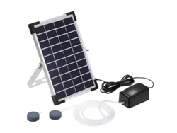 Kit de bomba de aire solar de 5 W con panel solar y piedras de aireación DAM.