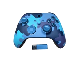 Mando inalámbrico de 2,4 G para Xbox One Series X/S con receptor USB, joystick para juegos compatible con Windows PC, azul marino. Aeuzwr