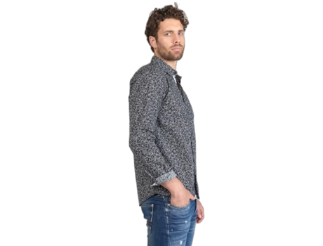 Camisa de Manga Larga para Hombre LE TEMPS DES CERISES (S - Algodón - Multicolor)