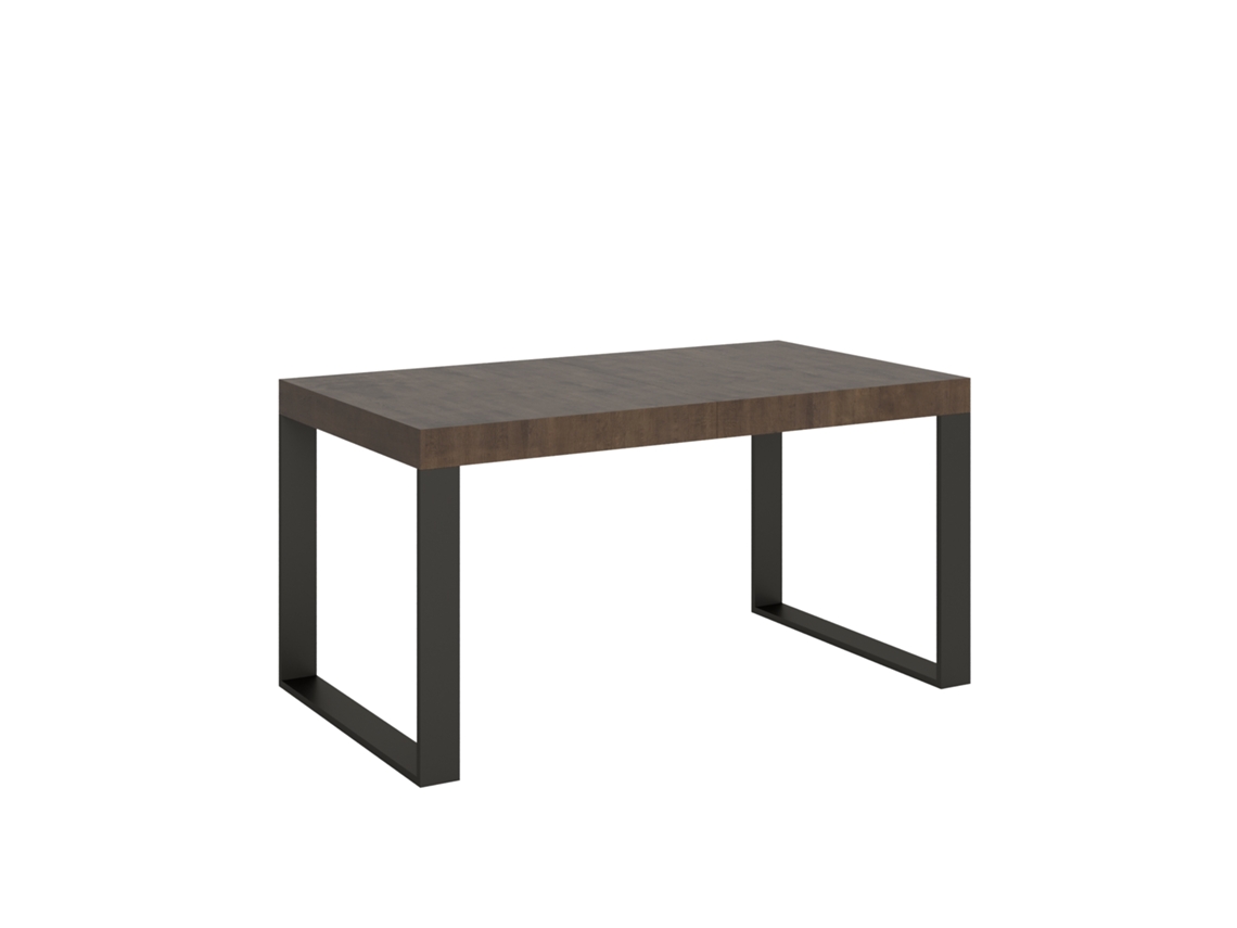 Mesa de Comedor ITAMOBY Tecno Premium (90x160/264 - Paneles de Melamina - Nogal)