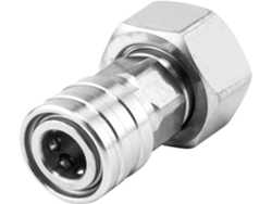Conector Rápido Para Manguera - 1,9 Cm De Agua En Acero Inoxidable Con Adaptador De Alta Presión