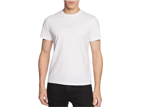 Camiseta GUESS JEANS Algodón Hombre (L - Blanco)