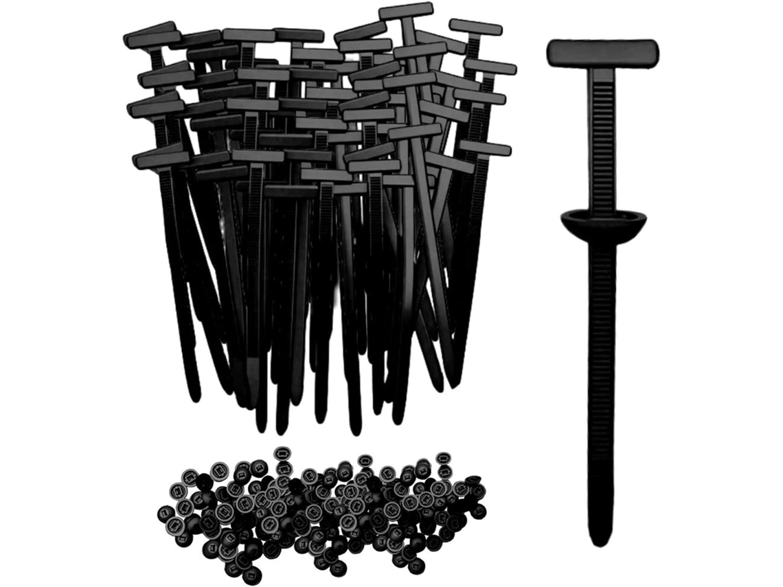 50 Hebillas Cable Nailon Para Reparación Coche