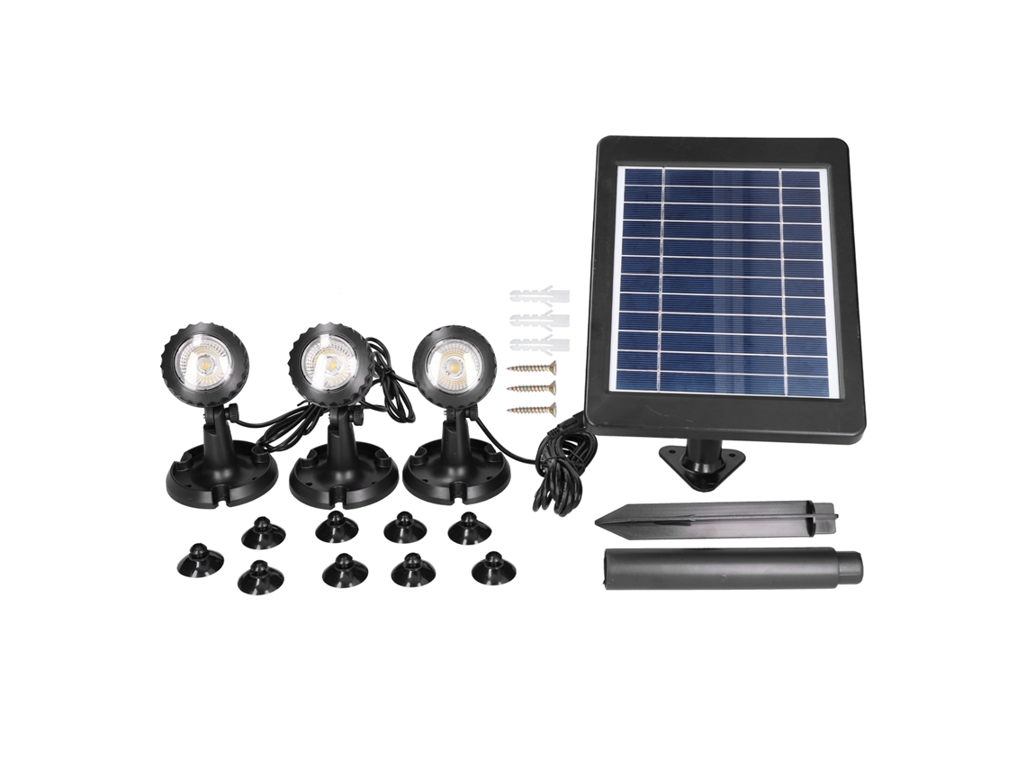 2026dz-luz Solar 6v 3.5w Rgb Impermeable 3 En 1 Para Jardín Piscina Patio Decoración Exterior