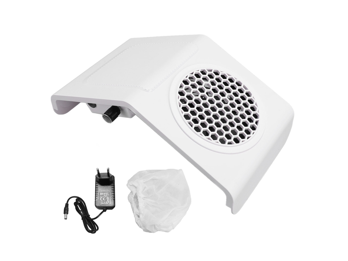 Plumero de uñas de 80 W con ventilador, potente extractor de polvo y limpiador. Enchufe europeo.