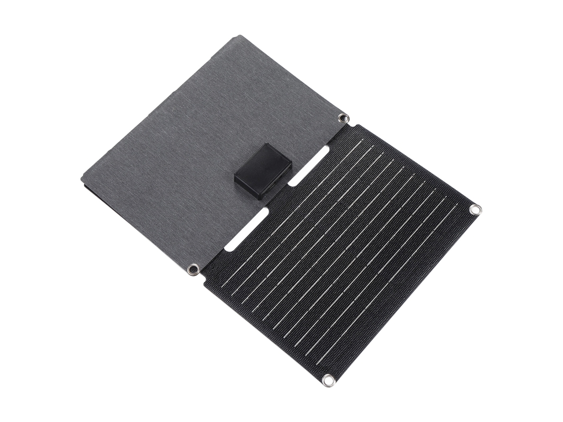 Cargador solar portátil de 30 W, 12 V, 2,5 A, resistente al agua, para camping.