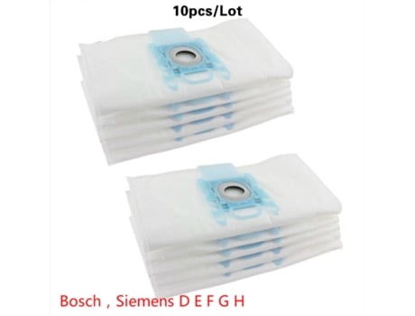 10 unidades/lote de bolsa de polvo de tela para aspiradora Siemens Bosch tipo G Bsg6 Bsg7 Bsgl3126 Siemens Bsg6 Bsg7 Bsgl312 aspiradora