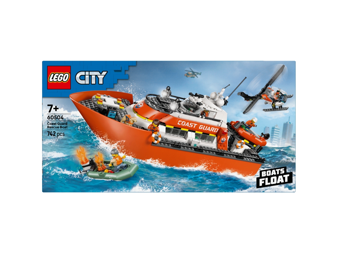 Lego® 60504 City Barco y Helicóptero – Rescate de la Guardia Costera