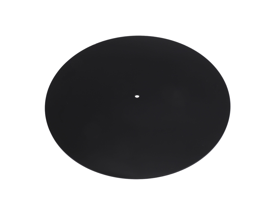 Alfombrilla Acrílica Antiestática Para Tocadiscos Con Reducción De Ruido Para Tocadiscos De 12 Pulgadas, Color Negro Y Transparente.