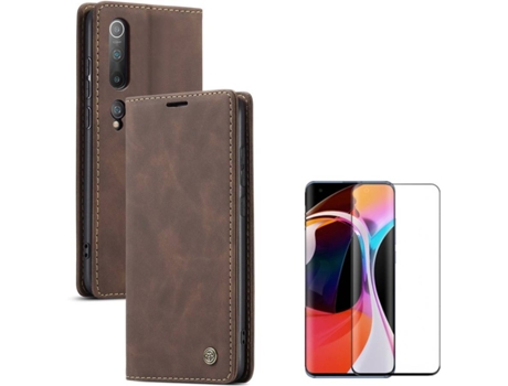 Funda y Protector Xiaomi Mi 10 Pro Caseme Elite Marrón