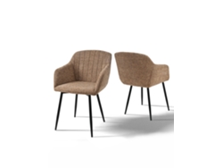 Sillas De Comedor Goeurvant 711(pack De 2, Café, Chenilla)