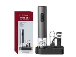 Abridor de botellas eléctrico automático, utensilio de cocina, plástico, rojo, herramienta para vino.