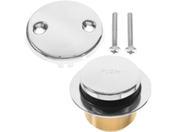 Juego Bañera Tapa Kit Decoración Tapón Acero
