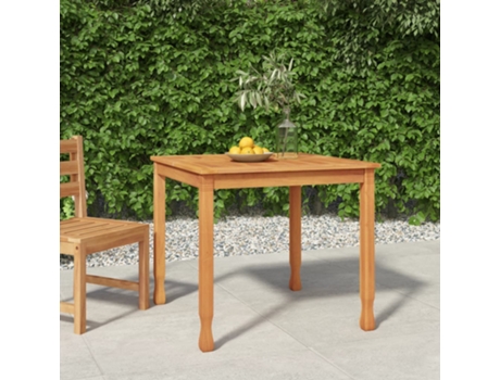 MAISON EXCLUSIVE Mesa de comedor de jardín madera maciza de teca 85x85x75 cm