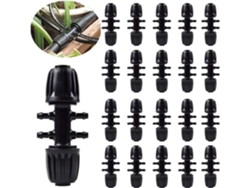 Accesorios de riego por goteo de Irrigation Innovation para conexiones de seis vías: mejore su sistema de riego de jardín con diseño de púas.