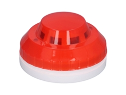Detector de humo fotoeléctrico con cable y alarma contra incendios para hogares, hoteles y fábricas (CC 12-24 V, otros)