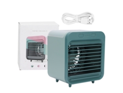Ventilador enfriador de aire evaporativo USB portátil, de enfriamiento rápido, oscilante y pequeño.