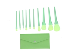 Set De Brochas De Maquillaje Portátiles Con Estuche Para Contornear, Difuminar E Iluminar - Apto Para Principiantes Y Profesionales