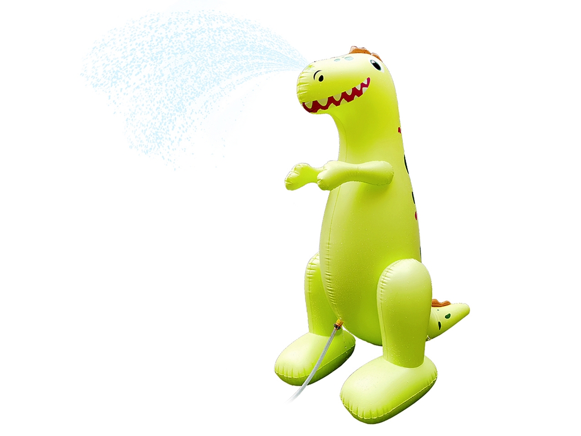 Dinosaurio T-rex Gigante Inflable Con Aspersor De Agua. 180x130cm.