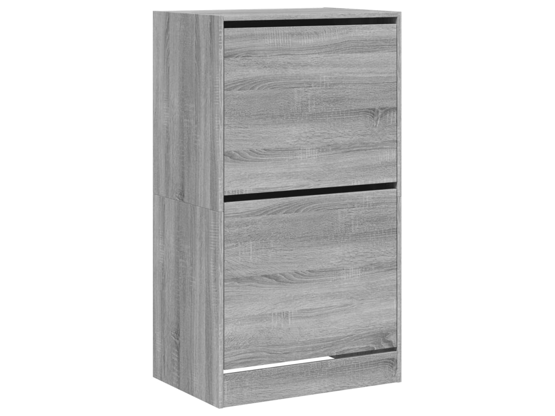 Juego de 2 zapateros con 2 cajones abatibles, gris, Sonoma MAISON EXCLUSIVE (60x42x108 cm)