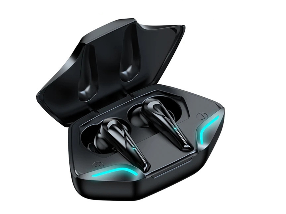 Fones De Ouvido Sem Fio Gaming Bt K55 Com Baixa Latência, Redução De Ruído E Estéreo Com Estojo De Carregamento