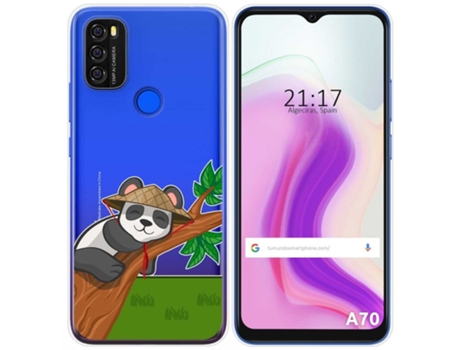 Carcasa Blackview A70 TUMUNDOSMARTPHONE Dibujos Transparente Multicolor