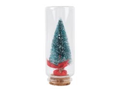 Pequeño Árbol De Navidad Artificial Decorativo Para Mesa Con Cinta Roja, Azul Y Verde.