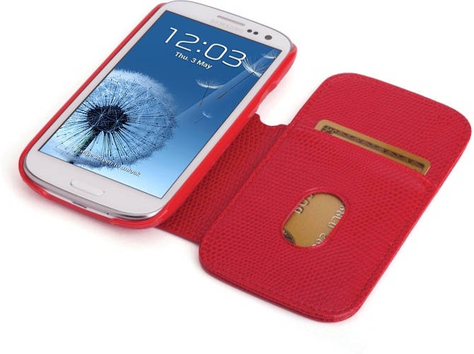 Funda Samsung Galaxy S3 KENSINGTON Cartera Portafolio Duo™ para Samsung Galaxy S® III Rojo