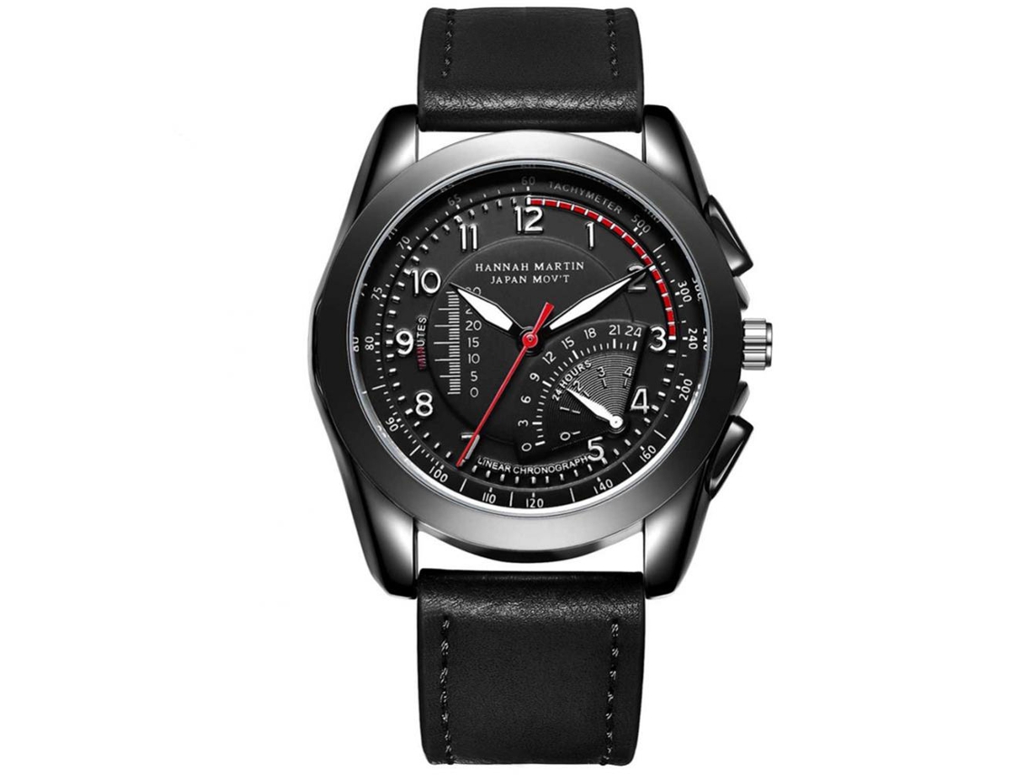 Reloj Hombre Hannah Martin Impermeable Moda Reloj Casual De Pulsera (bn02-bh)