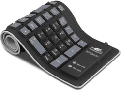 Teclado plegable de silicona con cable USB impermeable Everley891