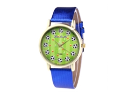 Reloj De Cuarzo Para Hombre Zhoulianfa Con Correa De Piel Azul Con Estampado De Cocodrilo F-390