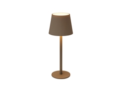 Lámpara de mesa LED recargable color topo, 32 luces blancas cálidas y 4 niveles de brillo Wellhome