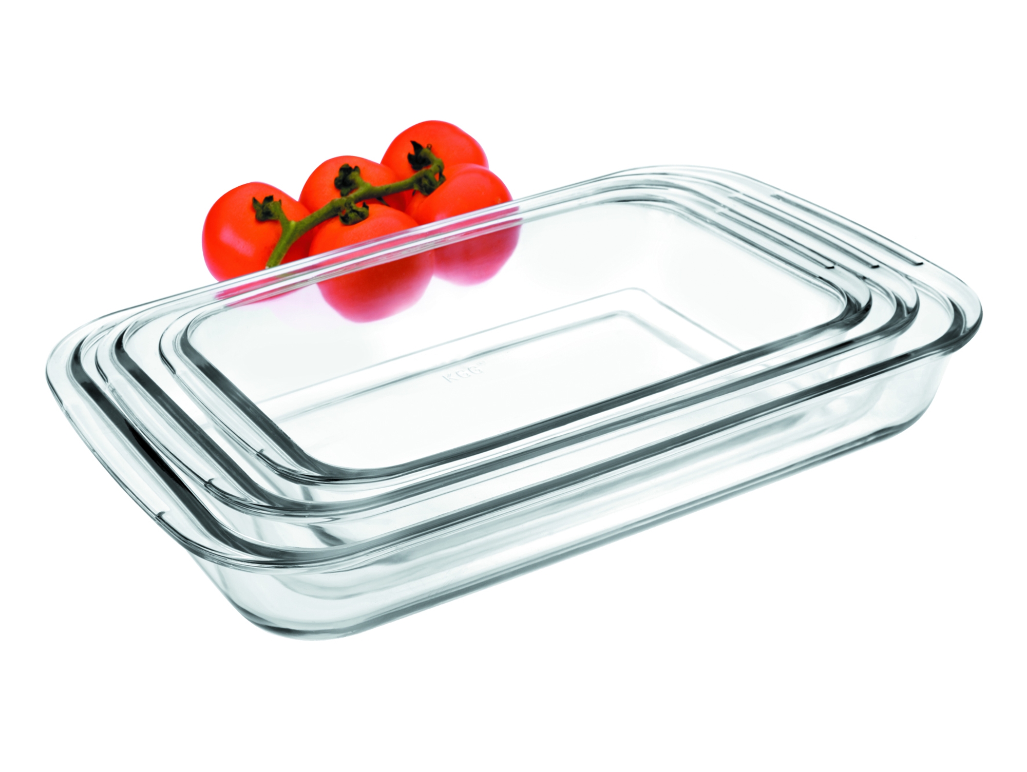 Set 3 Fuentes Horno Cristal IBILI