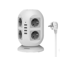 Adaptador TESSAN JW402 (Plastic - Gris)