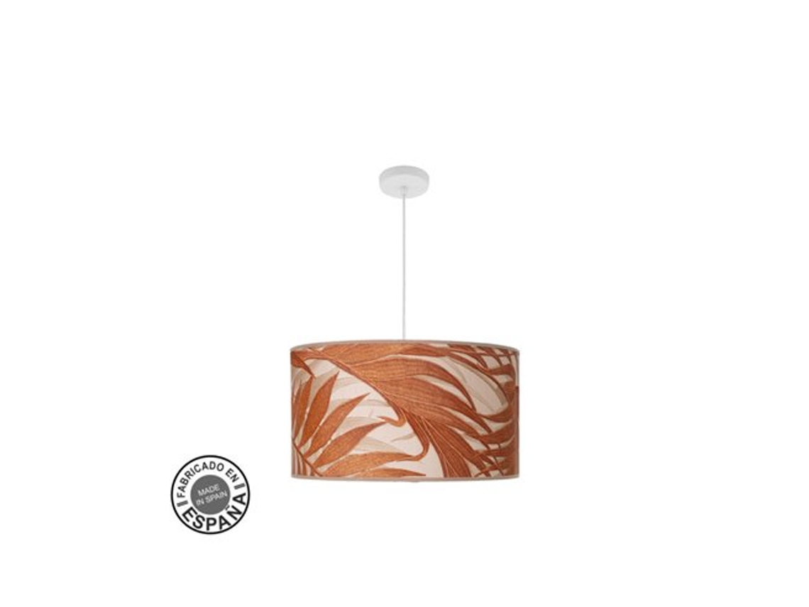 Colgante Moda 3xe27 Blanco/hoja Caldera Regx50x50cm C/difusor