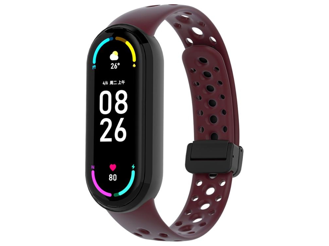 Correa para Xiaomi Smart Band 10/9/8 - Silicona - Cierre magnético negro